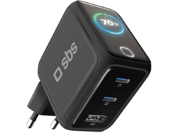 Carregador de Viagem SBS Smart Visor 70W (Preto)