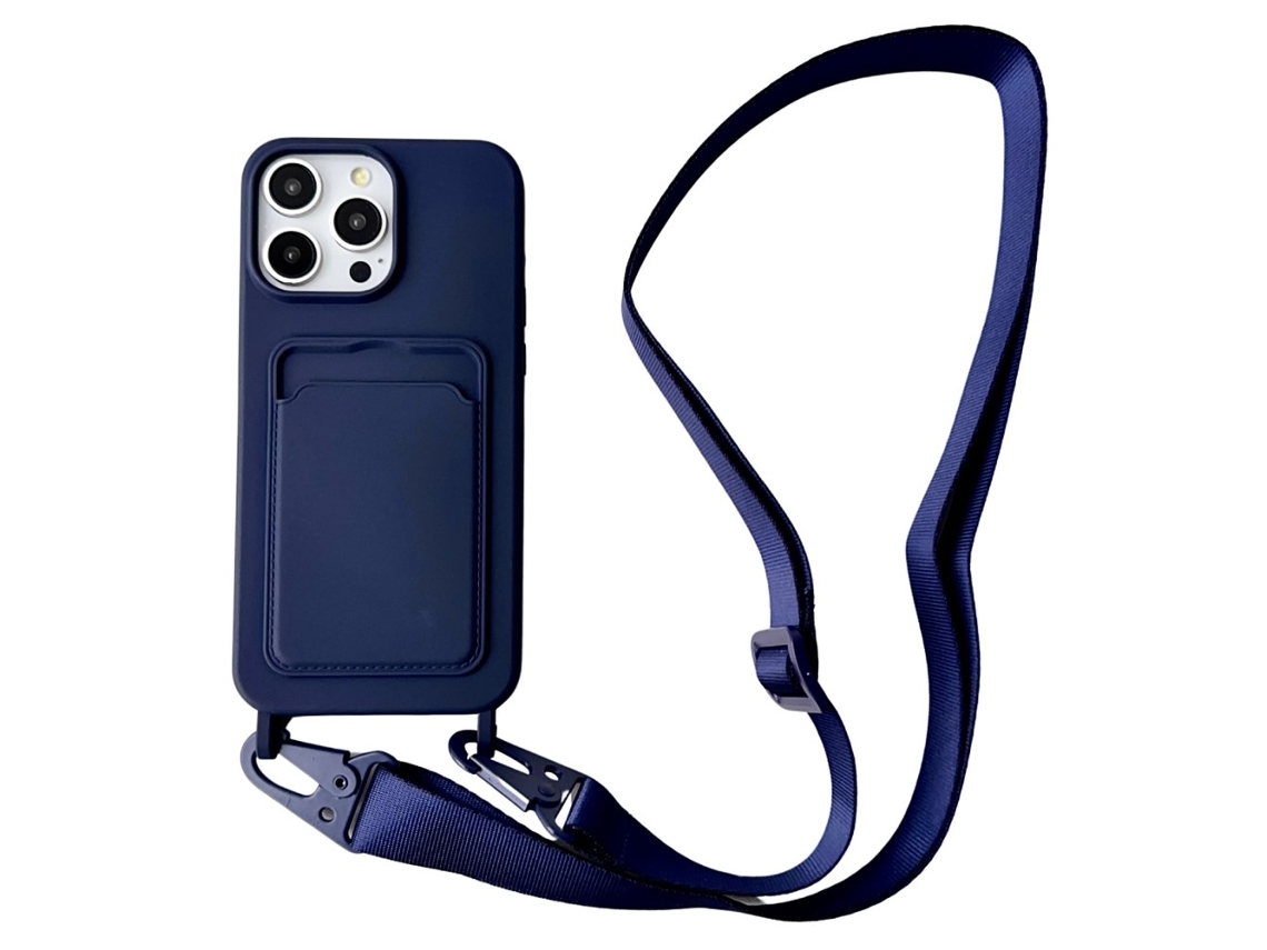 Correia Casa Quedas Para Iphone 15 Pro Max Silicone Azul