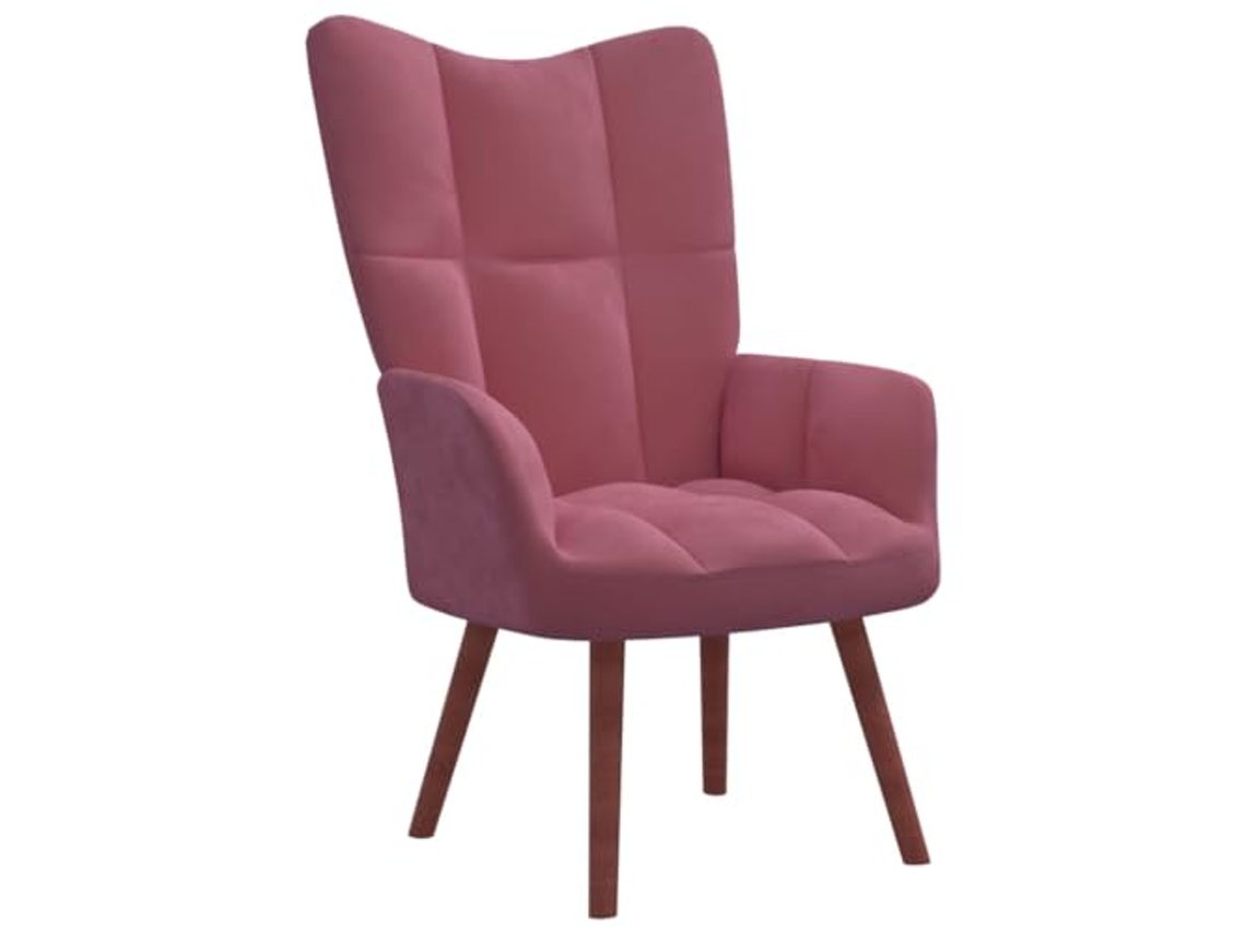 Relaxing Chair, Relaxing Chairs Vidaxl Cor-de-rosa Veludo