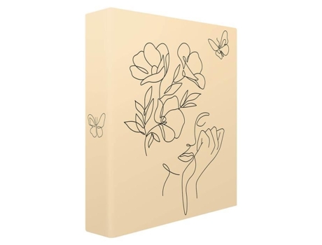 Álbum de Fotos com Elegantes Bolsos Bege 200 Fotos 11,5X15 Cm