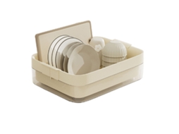 Estante Para Secar Pratos Multifuncional Com Drenagem Capacidade Grande Para Cozinha 40x31.5x13cm