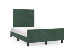 Bed Frame With Headboard, Bed Frames With Headboards Vidaxl Verde Veludo (120 X 200 Cm)