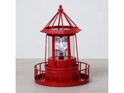 Lâmpada De Farol Rotativo Solar Led, Lâmpada Solar Externa Resistente À Água Para Pátio