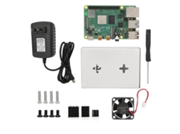 Kit Raspberry Pi 4b Com Capa De Metal E Cooler