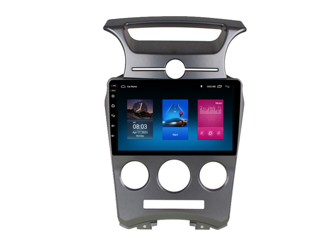 Auto Rádio Carro Bluetooth Autoradio 8GB RAM 128G ROM CarPlay Navegação GPS Ecrã Táctil RoverOne para Kia Carens UN 2006-2012  