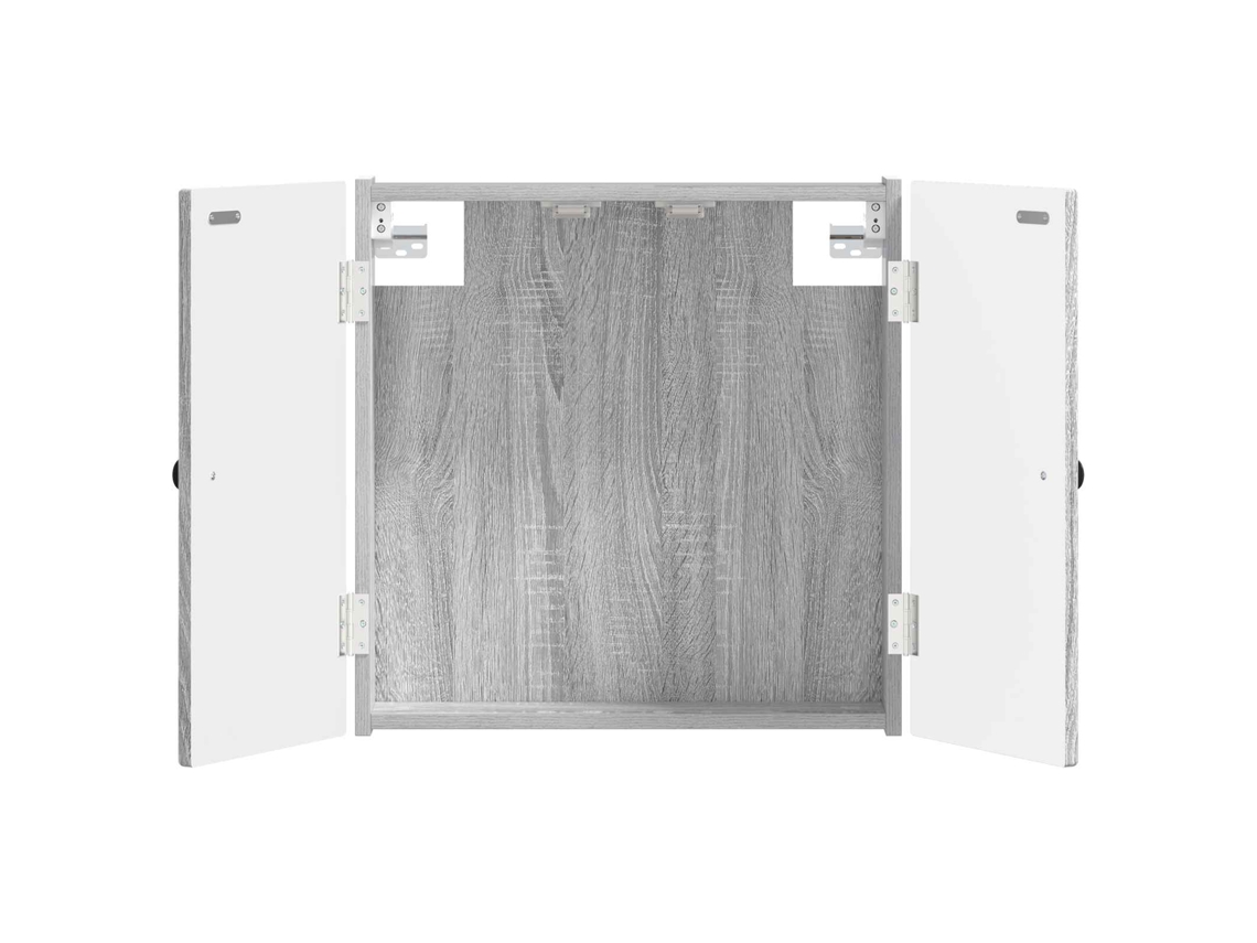 Vidaxl Armário Para Dartboard Ede Sonoma Cinzento Derivados De Madeira