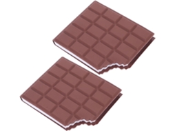 Conjunto de 2 cadernos com aroma de chocolate, bloco de notas adesivo, material escolar criativo para estudantes, páginas