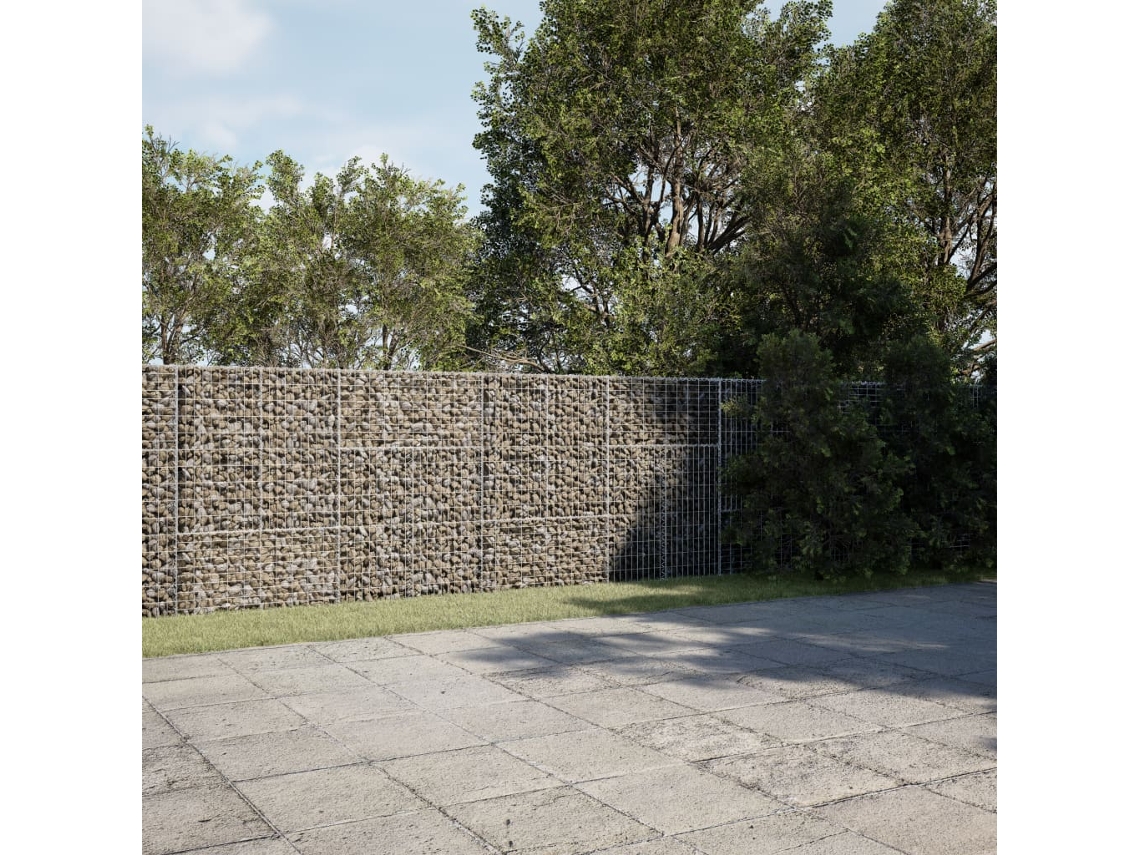 Vidaxl Cesto Gabião Com Cobertura 800x100x150 Cm Ferro Galvanizado