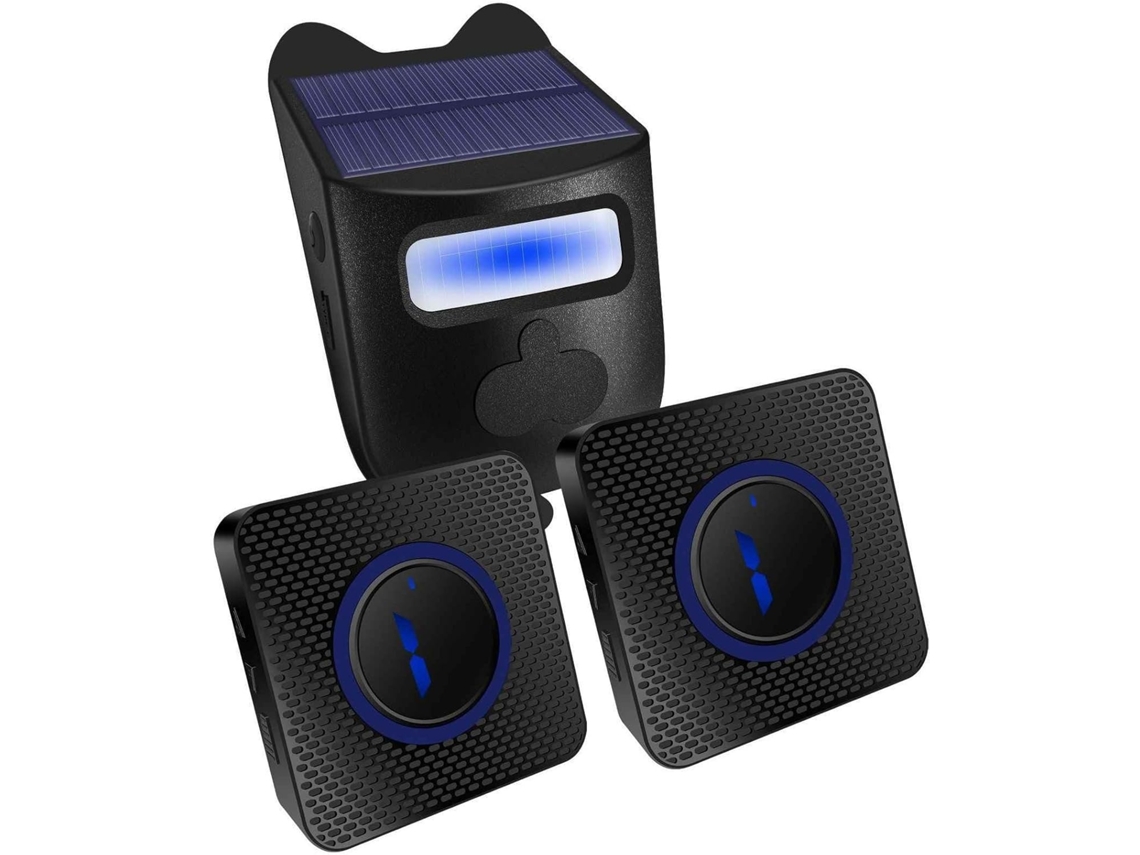 Sistema De Alarme Solar Para Entrada De Veículos,segurança Sem Fio De Longo Alcance,campainha Infravermelha Com Sensor ,1 Detector,2 Receptores