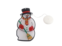 Luz Natal Boneco Neve Led Suspensa Ventosa Festas S/MARCA