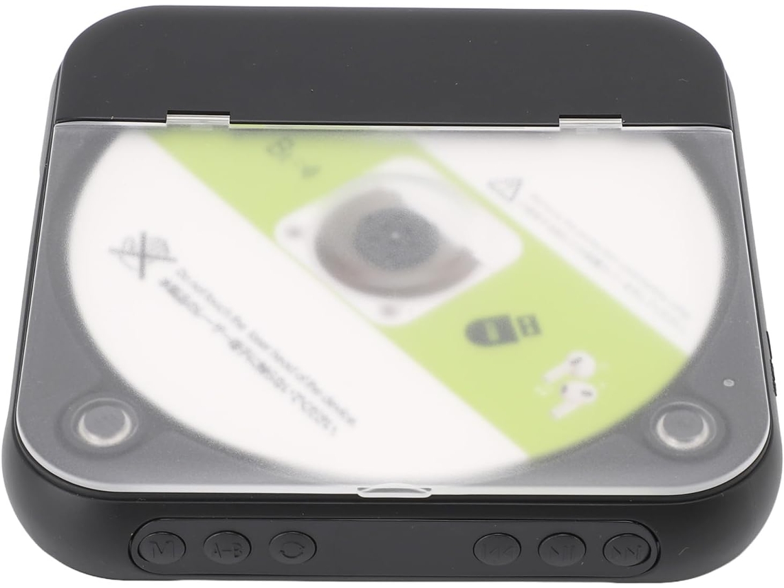 Leitor De Cd Portátil Com Conectividade Sem Fio Bt 5 3, Bateria Integrada De 2000mah E Entradas Usb Aux Para Uso