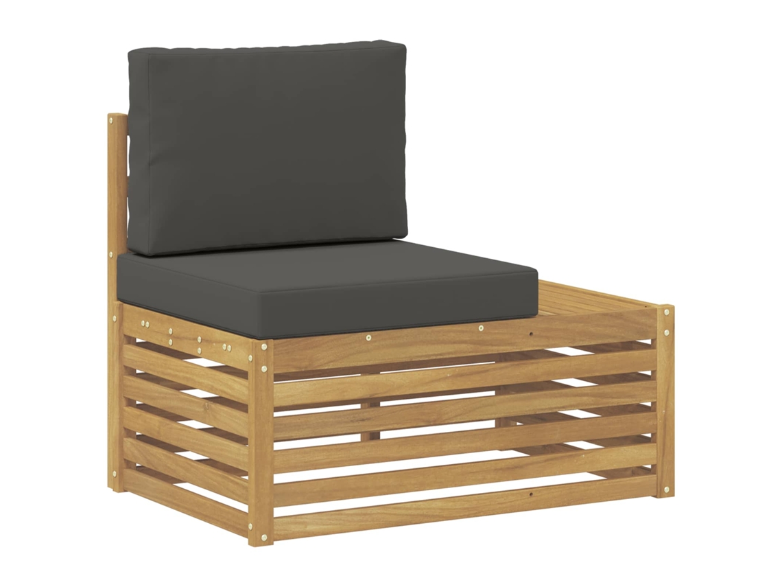 Maison Exclusive - Sofá De Canto Externo Com Almofada Branco 91 X 63 X 73 Cm