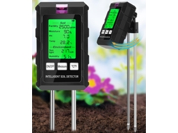 Testador De Solo Seis Em Umferramentas De Jardinagem Para Medição De Umidade/temperatura/ph/nutrientes/luz Solar Zeuxo