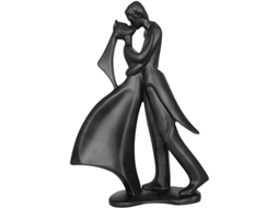 Estátua de casal para casamento e noivado, decoração romântica para casa, presente ideal para casais.