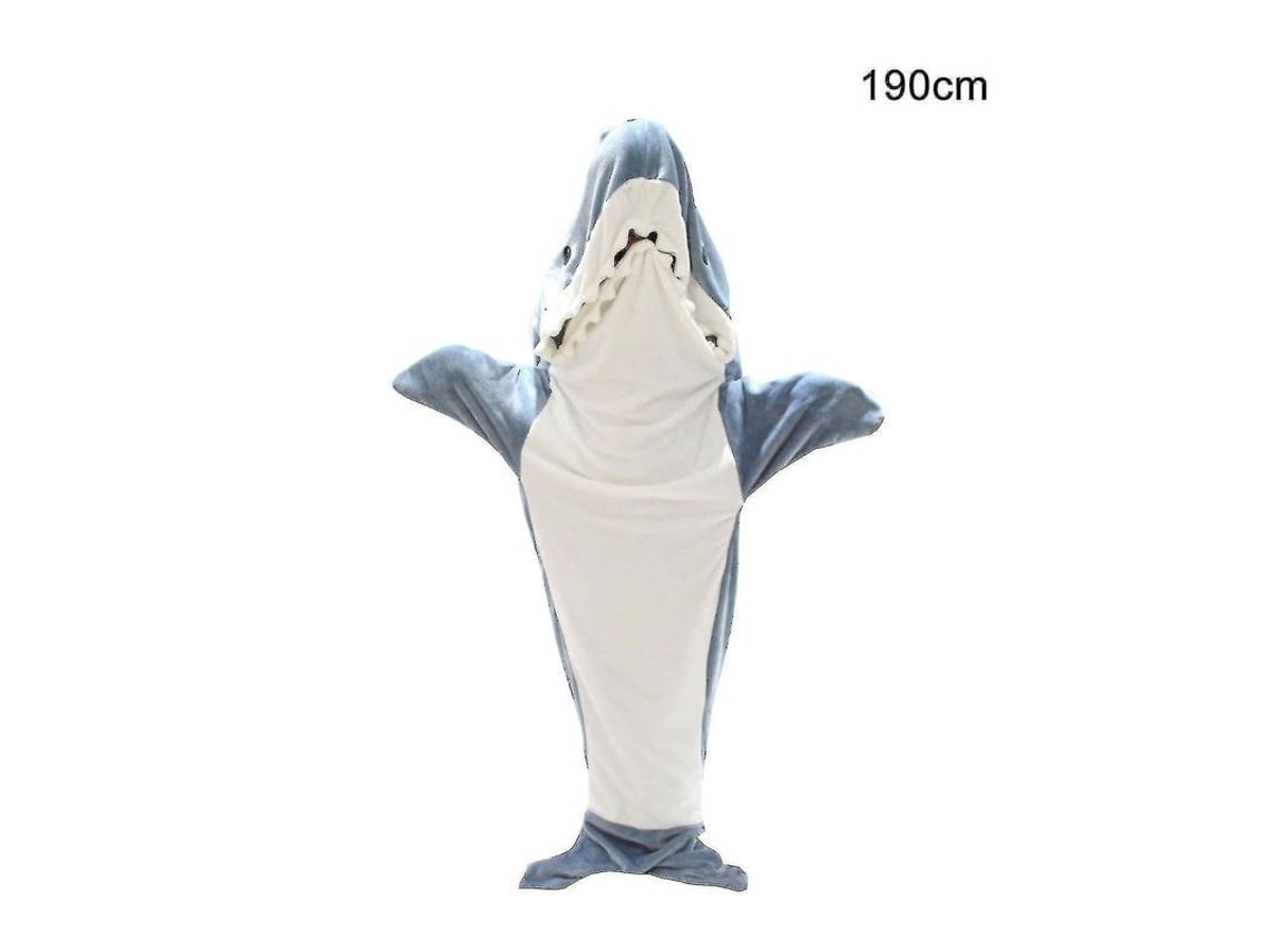 2026 manta Traje Tiburón Adulto Manta Usable Suave Felpa com Capuz para Dormir e Roupa de Descanso