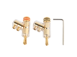 Conectores Banana con Bloqueo de Cobre Oro para Altavoz 6 Mm | S/MARCA