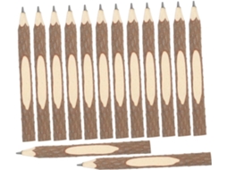 Conjunto de 14 Lápis de Madeira Natural com Pontas para Escrita, para Decoração CHABERLU
