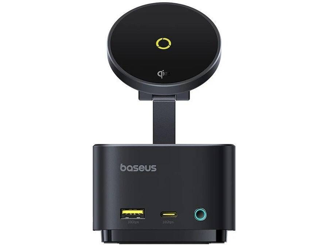Carregador BASEUS Magnético Wireless Magpro Series II 7 em 1 (15 W - Preto)