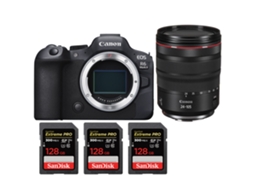Eos R6 Mark Ii + Rf 24 105mm F/4 L Is Usm + 3 Sandisk 128gb Uhs ii 300mb/s Máquina Fotográfica Híbrida + Ebook Pricedirect CANON