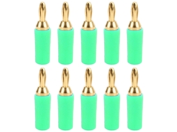 5 Conjuntos de Conectores Plugue Banana, Macho e Fêmea, 4mm | S/MARCA