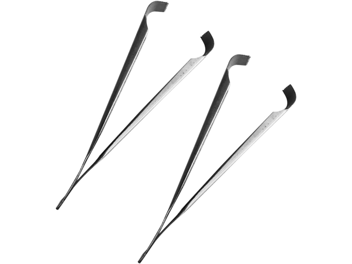 Pinça Para Peixe E Caranguejo Yardwe, 2 Peças, Em Aço Inoxidável, Utensílio Doméstico Multifuncional