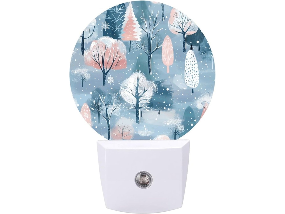 Luz Noturna Formato Simples Com Sensor Led, Luz Branca E Suave, Banheiro, Quarto, Cozinha, Redonda