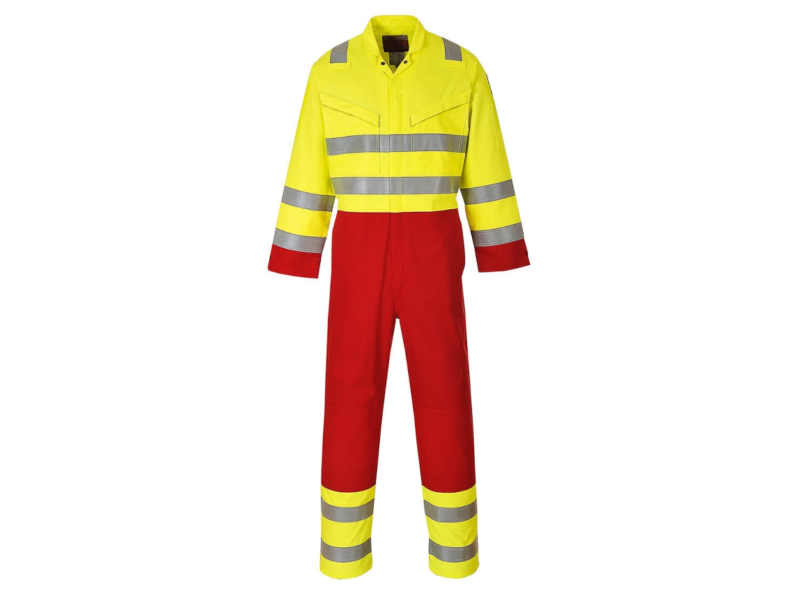 Macacão Bizflame Work Hi-vis - Segurança E Conforto Amarelo / Xxxl