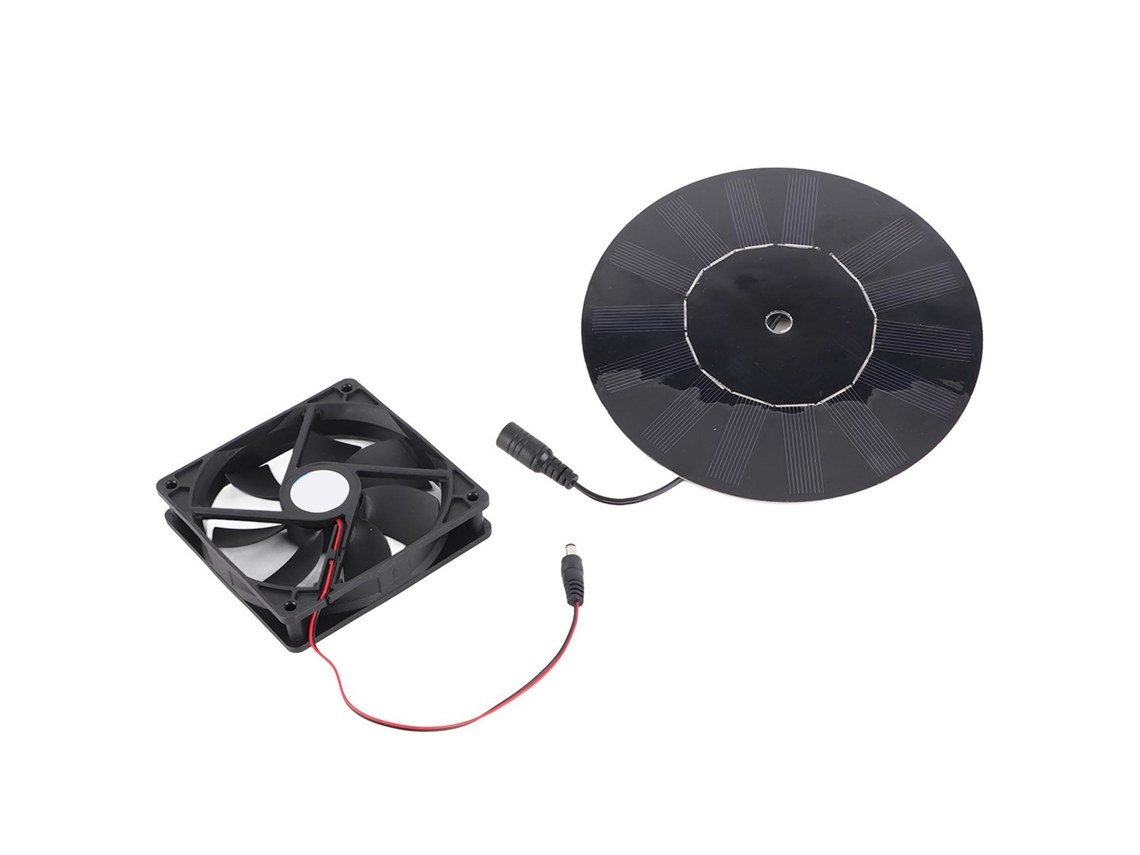 Ventilador Solar Para Galinheiro E Abrigo De Pets