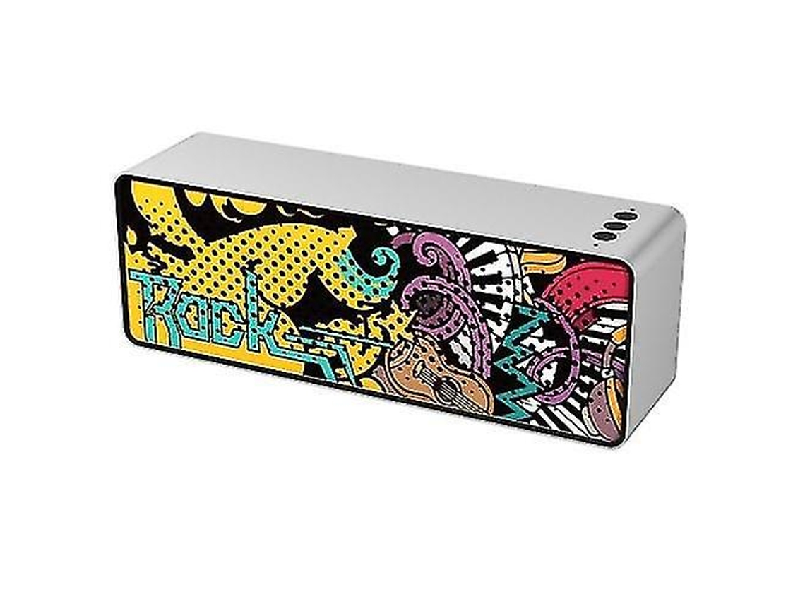 Alto Falante Portátil Sem Fio F2 Speakers Bt Com Microfone Pintado Olysi Shop