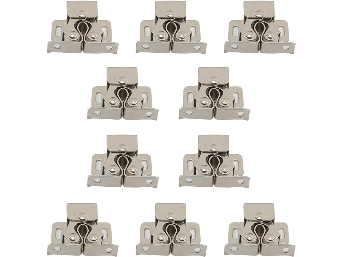 Conjunto de 10 Rolo Travas com esfera dupla para suportes de armário e