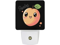 Luminária de parede LED Peachy Fofa com sensor crepuscular