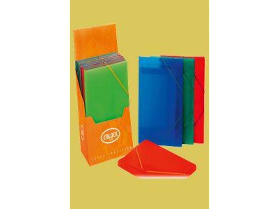 Paq/10 Capas Gomas Solapas Fº Azul Claro Pp Opaca