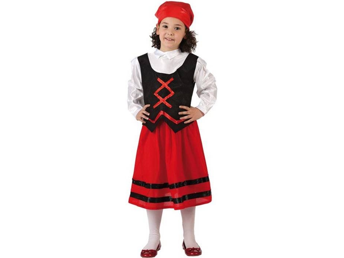 Fato de Menina ATOSA pastora vermelha (Tam: 7-9 Anos)