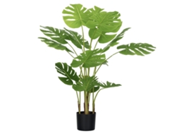 Árvore Monstera Deliciosa Artificial 120 cm com vaso SINI TECH STORE