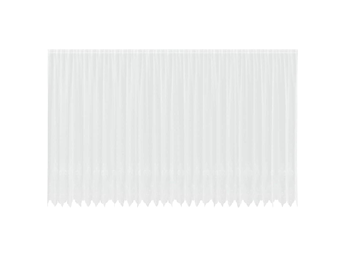 Conjunto 1 Cortina De Renda Vidaxl Branco Poliéster (300 X 750 Cm)