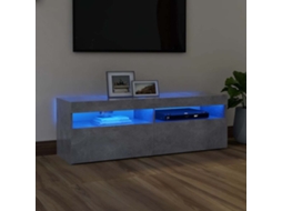 Vidaxl Móvel De Tv Com Luzes Led 120x35x40 Cm Cinzento Cimento