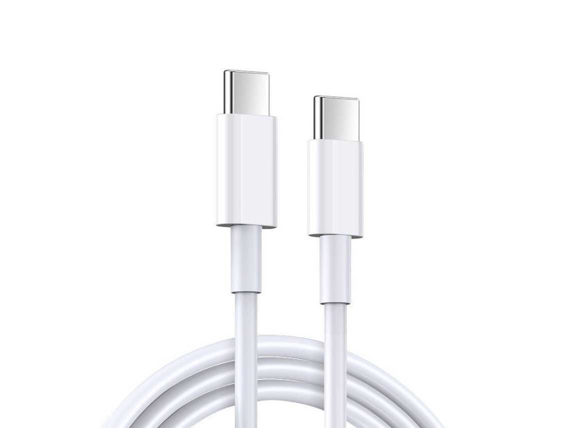 Cabo De Dados Em Plastico Com Conectores Usb C Em Ambas Extremidades 1,5m