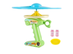 Walshlxq máquina de Burbujas Manual Con Luz Disco Volador Juguete de Agua Al Aire Libre para Niños Niñas Verano Fiestas