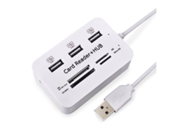 Leitor De Cartão De Memória Usb 2.0 Hub Usb Alta Velocidade*