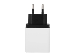 Carregador de Telefone Carregador de Viagem Colorido Plugue Eu 100 240v EOOCOO (carregamento Rápido Qc3.0 com 3 Saídas Usb)