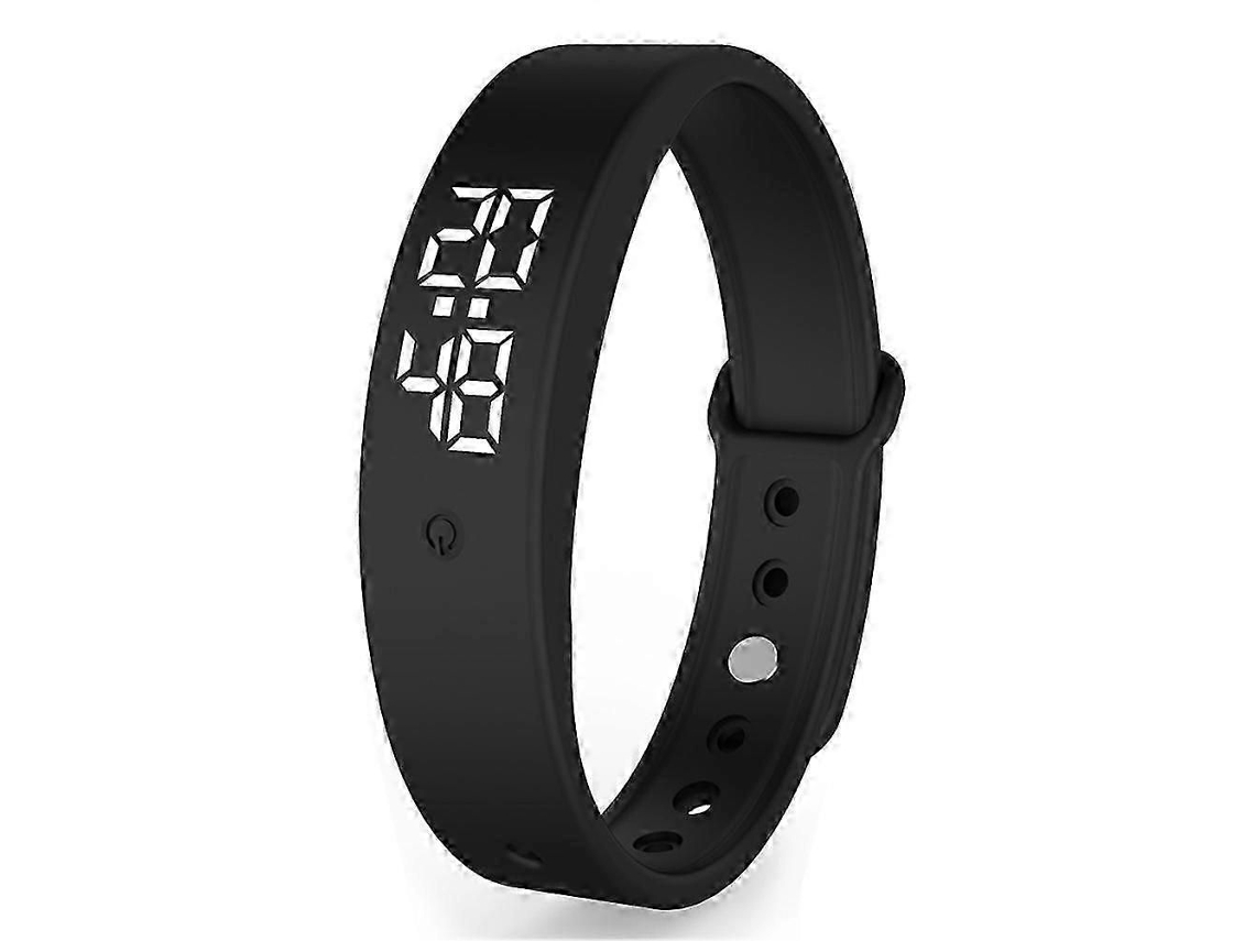 Pulseira Inteligente À Prova D'água Com Relógio Digital, Monitor De Temperatura Corporal E Alerta Vibratório - Kl