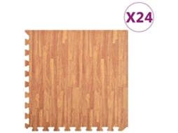 Vidaxl Tapetes De Chão 24 Pcs 8,64 Espuma De Eva Grãos Madeira