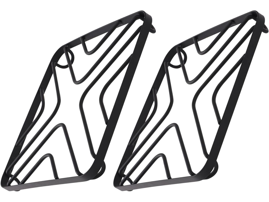 Suportes De Ferro Preto Uonlytech Para Panelas E Bules, Conjunto De 2 Peças
