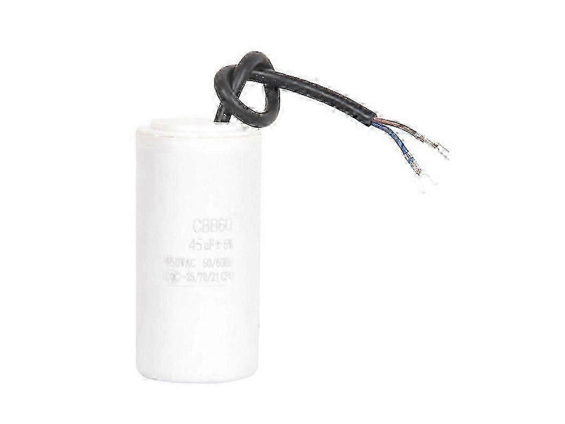Capacitor Cbb60 450vac 45uf, Para Motor De Partida E Operação