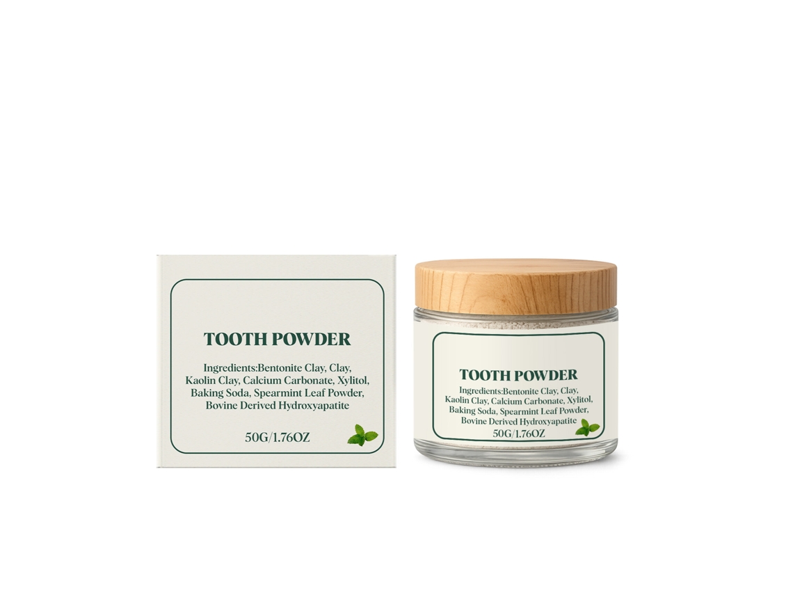 Pó de Dentes Amz Mint para Clareamento Natural e Higiene Diária da Boca LAXISCREED