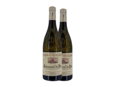 Vinho branco DOMAINE DU VIEUX LAZARET Blanc Châteauneuf-du-Pape Crianza (0.75 L - 2 Unidades)