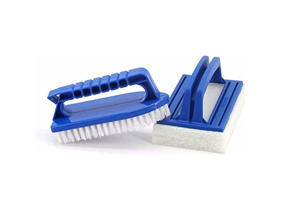 Escova de Limpeza para Piscina, para Paredes, Fundo, Degraus e Azulejos, Uso Manual em Spas, Lagos, Fontes e Banheiras AQUAFORGE