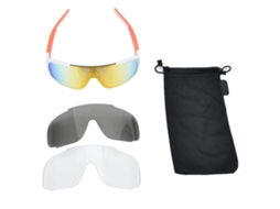 Óculos Polarizados De Esporte Ao Ar Livre Anti-uv Para Ciclismo E Andar De Bicicleta (branco-laranja)