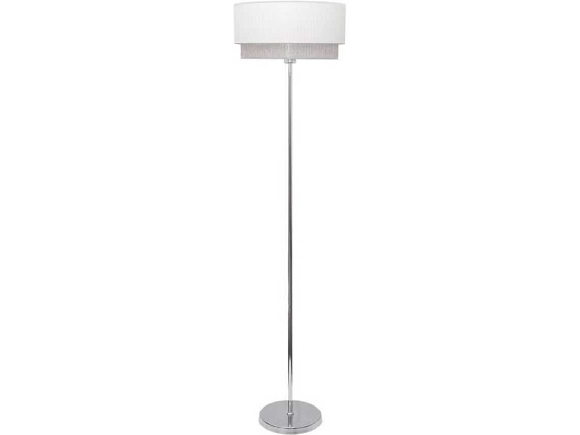 Candeeiro de Pé FABRILAMP Kenya (Branco - E27 - Máx. 60W - Tecido)