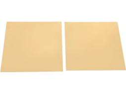 Conjunto De 2 Placas Latão Dourado Para Artesanato E Modelismo, Superfície Lisa E Fácil De Cortar, Adequadas Para